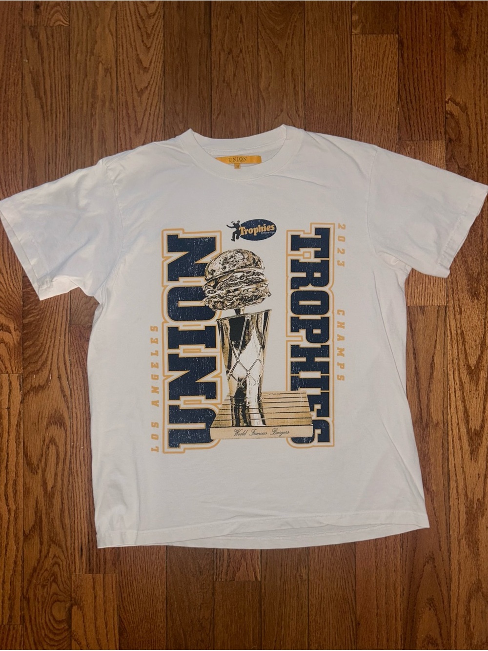 Union LA x Trophies Burger 2023 Champs T-Shirt Size Large